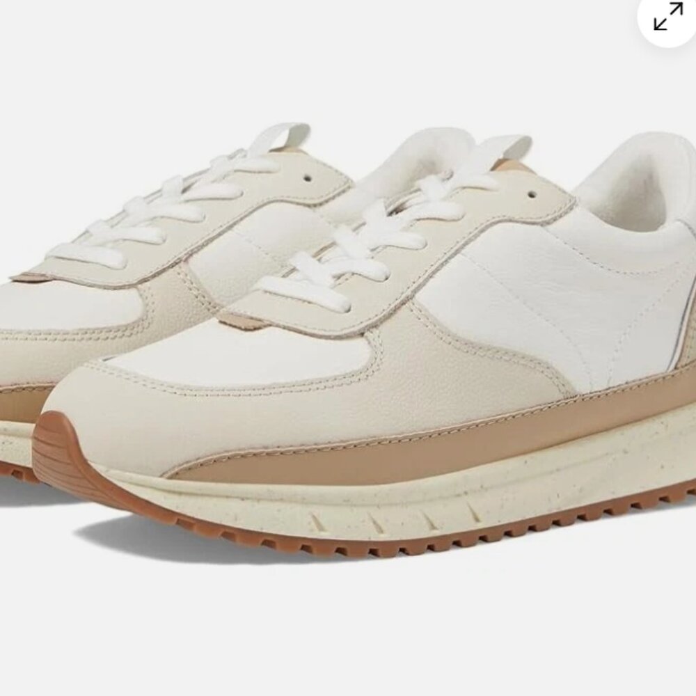 Madewell Leather Court Sneakers Limited Release Cream Fashion Trainers W 8 M 6.5